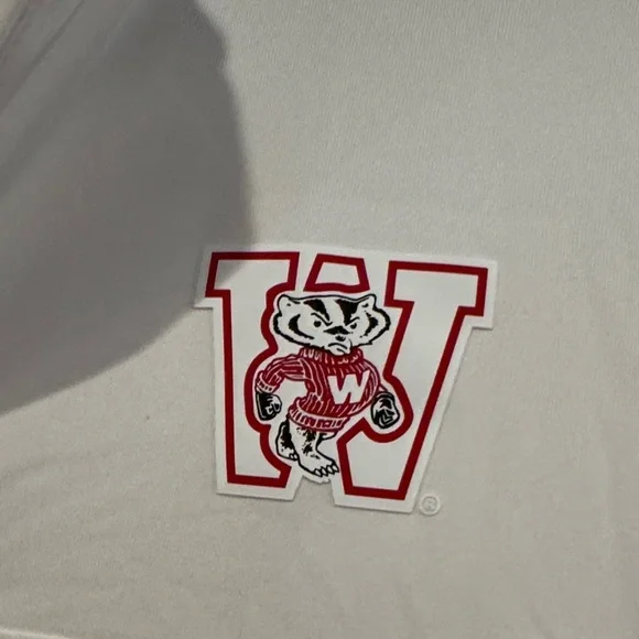 Under Armour White Long Sleeve Shirt-BADGERS - Picture 4 of 7